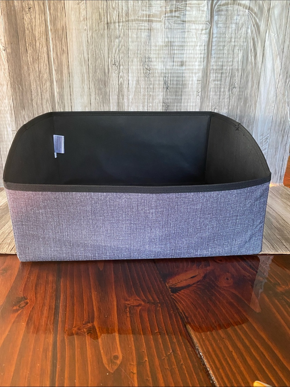 #1 THIRTY-ONE YOUR WAY DISPLAY BIN— CHARCOAL CROSSHATCH